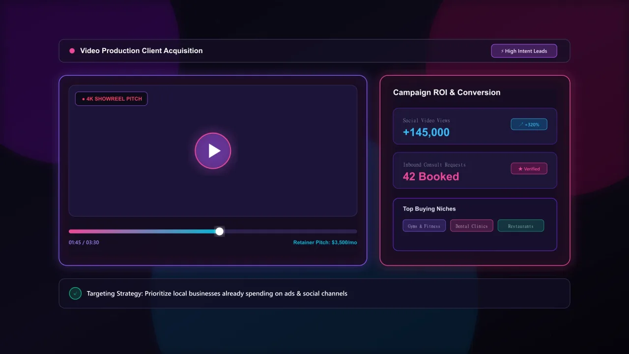 How to Get Video Production Clients: Local Prospecting Playbook (2026)